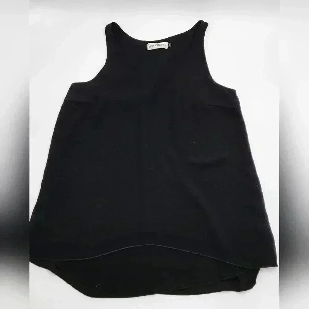 VeronicaM Los Angeles Black Sleevless Blouse
